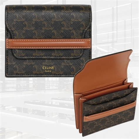 celine canvas business card holder.